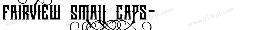 Fairview Small Caps字体转换